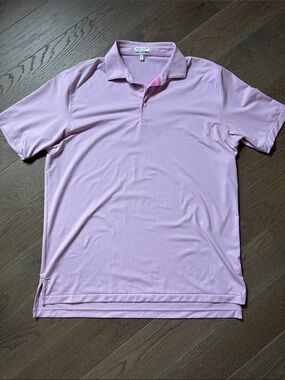Peter Millar Men's Pink Performance Polo
